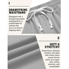image:imageCOOFANDY Mens Sweat Shorts 9 Drawstring Elastic Waist Gym Workout Shorts Casual Athletic Jogger Knit Shorts with PocketsLight Grey