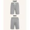image:imageCOOFANDY Mens Sweat Shorts 9 Drawstring Elastic Waist Gym Workout Shorts Casual Athletic Jogger Knit Shorts with PocketsLight Grey