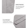 image:imageCOOFANDY Men Blazer Jacket Lightweight Knit Sport Coats Casual Suit Jackets  Soft knit blazer notched lapel 1button 4 pockets back vent pairs casual or formal ideal gift for any occasionLight Gray