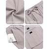 image:imageCOOFANDY Men Casual Cargo Pants Hiking Joggers Sweatpant with Multi Pockets  Stretch Cotton Fabric Skin Friendly Outdoor Sweat Pant Elastic Waist Straight Leg Trousers Relaxed Fit LightweightLight Grey
