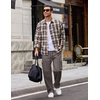 image:imageCOOFANDY Men Casual Cargo Pants Hiking Joggers Sweatpant with Multi Pockets  Stretch Cotton Fabric Skin Friendly Outdoor Sweat Pant Elastic Waist Straight Leg Trousers Relaxed Fit LightweightDark Grey