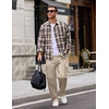 image:imageCOOFANDY Men Casual Cargo Pants Hiking Joggers Sweatpant with Multi Pockets  Stretch Cotton Fabric Skin Friendly Outdoor Sweat Pant Elastic Waist Straight Leg Trousers Relaxed Fit LightweightMoon Grey