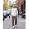 image:imageCOOFANDY Men Casual Cargo Pants Hiking Joggers Sweatpant with Multi Pockets  Stretch Cotton Fabric Skin Friendly Outdoor Sweat Pant Elastic Waist Straight Leg Trousers Relaxed Fit LightweightDark Grey
