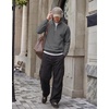 image:imageCOOFANDY Men Quarter Zip Pullover Sweatshirts Casual 14 Zip Sweater Polo  Stand Collared Long Sleeve Mock Neck Pullovers Formal Dress Fleece Thermal Tops Athletic Quilted Sweatshirt Relaxed FitGrey