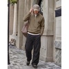 image:imageCOOFANDY Men Quarter Zip Pullover Sweatshirts Casual 14 Zip Sweater Polo  Stand Collared Long Sleeve Mock Neck Pullovers Formal Dress Fleece Thermal Tops Athletic Quilted Sweatshirt Relaxed FitGrey Brown