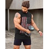 image:imageCOOFANDY Men Workout Tank Top 2 Pack Gym Bodybuilding Sleeveless T Shirts  Cut Off Muscle Shirts MoistureWicking Tees Drop Arm Open Side Round Neck Design Fitness Running Jogging Tank Top ShirtsUsa Flag 01