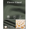 image:imageCOOFANDY Mens Casual Baggy Sweatpants Cotton Wide Leg Drawstring Pants  Fleece Lined Side Pleat Design Elastic Waistband Loose Fit Street Style Warm Fall and Winter Fashion Sides PocketsDark Green