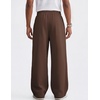 image:imageCOOFANDY Mens Casual Baggy Sweatpants Cotton Wide Leg Drawstring Pants  Fleece Lined Side Pleat Design Elastic Waistband Loose Fit Street Style Warm Fall and Winter Fashion Sides PocketsBrown
