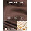 image:imageCOOFANDY Mens Casual Baggy Sweatpants Cotton Wide Leg Drawstring Pants  Fleece Lined Side Pleat Design Elastic Waistband Loose Fit Street Style Warm Fall and Winter Fashion Sides PocketsBrown