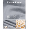 image:imageCOOFANDY Mens Casual Baggy Sweatpants Cotton Wide Leg Drawstring Pants  Fleece Lined Side Pleat Design Elastic Waistband Loose Fit Street Style Warm Fall and Winter Fashion Sides PocketsLight Grey