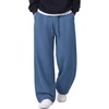 image:imageCOOFANDY Mens Casual Baggy Sweatpants Cotton Wide Leg Drawstring Pants  Fleece Lined Side Pleat Design Elastic Waistband Loose Fit Street Style Warm Fall and Winter Fashion Sides PocketsBlue