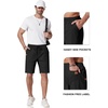 image:imageCOOFANDY Mens Casual Shorts 9 Chino Cotton Shorts Summer Beach Shorts 2026  Drawstring Shorts with Pockets Soft Stretch Lightweight Breathable Vacation Goft Chino Twill Classic fitBlack
