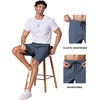 image:imageCOOFANDY Mens Casual Shorts 9 Chino Cotton Shorts Summer Beach Shorts 2026  Drawstring Shorts with Pockets Soft Stretch Lightweight Breathable Vacation Goft Chino Twill Classic fitDeep Blue