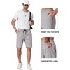 image:imageCOOFANDY Mens Casual Shorts 9 Chino Cotton Shorts Summer Beach Shorts 2026  Drawstring Shorts with Pockets Soft Stretch Lightweight Breathable Vacation Goft Chino Twill Classic fitLight Grey
