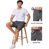 image:imageCOOFANDY Mens Casual Shorts 9 Chino Cotton Shorts Summer Beach Shorts 2026  Drawstring Shorts with Pockets Soft Stretch Lightweight Breathable Vacation Goft Chino Twill Classic fitDark Grey