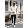 image:imageCOOFANDY Mens Hoodie Pullover Casual Hooded Sweatshirt Kangaroo Pocket  Mens Hoodie Lightweight Pullover with Kangaroo Pocket Soft Knit Fabric Ideal for Casual Daily Wear Weekend TravelWhite