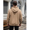 image:imageCOOFANDY Mens Hoodie Pullover Casual Hooded Sweatshirt Kangaroo Pocket  Mens Hoodie Lightweight Pullover with Kangaroo Pocket Soft Knit Fabric Ideal for Casual Daily Wear Weekend TravelCamel