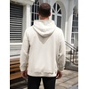 image:imageCOOFANDY Mens Hoodie Pullover Casual Hooded Sweatshirt Kangaroo Pocket  Mens Hoodie Lightweight Pullover with Kangaroo Pocket Soft Knit Fabric Ideal for Casual Daily Wear Weekend TravelWhite