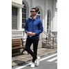 image:imageCOOFANDY Mens Hoodie Pullover Casual Hooded Sweatshirt Kangaroo Pocket  Mens Hoodie Lightweight Pullover with Kangaroo Pocket Soft Knit Fabric Ideal for Casual Daily Wear Weekend TravelRoyal Blue