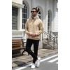 image:imageCOOFANDY Mens Hoodie Pullover Casual Hooded Sweatshirt Kangaroo Pocket  Mens Hoodie Lightweight Pullover with Kangaroo Pocket Soft Knit Fabric Ideal for Casual Daily Wear Weekend TravelLight Khaki