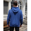 image:imageCOOFANDY Mens Hoodie Pullover Casual Hooded Sweatshirt Kangaroo Pocket  Mens Hoodie Lightweight Pullover with Kangaroo Pocket Soft Knit Fabric Ideal for Casual Daily Wear Weekend TravelRoyal Blue