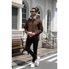 image:imageCOOFANDY Mens Hoodie Pullover Casual Hooded Sweatshirt Kangaroo Pocket  Mens Hoodie Lightweight Pullover with Kangaroo Pocket Soft Knit Fabric Ideal for Casual Daily Wear Weekend TravelBrown