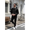 image:imageCOOFANDY Mens Hoodie Pullover Casual Hooded Sweatshirt Kangaroo Pocket  Mens Hoodie Lightweight Pullover with Kangaroo Pocket Soft Knit Fabric Ideal for Casual Daily Wear Weekend TravelBlack