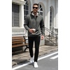image:imageCOOFANDY Mens Hoodie Pullover Casual Hooded Sweatshirt Kangaroo Pocket  Mens Hoodie Lightweight Pullover with Kangaroo Pocket Soft Knit Fabric Ideal for Casual Daily Wear Weekend TravelDark Gray