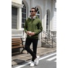 image:imageCOOFANDY Mens Hoodie Pullover Casual Hooded Sweatshirt Kangaroo Pocket  Mens Hoodie Lightweight Pullover with Kangaroo Pocket Soft Knit Fabric Ideal for Casual Daily Wear Weekend TravelArmy Green