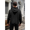 image:imageCOOFANDY Mens Hoodie Pullover Casual Hooded Sweatshirt Kangaroo Pocket  Mens Hoodie Lightweight Pullover with Kangaroo Pocket Soft Knit Fabric Ideal for Casual Daily Wear Weekend TravelBlack