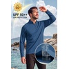 image:imageCOOFANDY Mens Quarter Zip Pullover Athletic Running Shirts Lightweight  14 Zip Mock Neck Regular Fit Lightweight Moisture Wicking Breathable UPF 50 Sun Protection Golf Office Gym Hiking