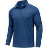 image:imageCOOFANDY Mens Quarter Zip Pullover Athletic Running Shirts Lightweight  14 Zip Mock Neck Regular Fit Lightweight Moisture Wicking Breathable UPF 50 Sun Protection Golf Office Gym Hiking