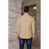 image:imageCOOFANDY Mens Western Cowboy Shirts Casual Button Down Shirt Long Sleeve  Lightweight2 Pocket with Pen HoldSuit for Country WeddingCowboyThemed PartyCostume BallMusic FestivalDinneror WorkKhaki
