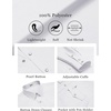 image:imageCOOFANDY Mens Western Cowboy Shirts Casual Button Down Shirt Long Sleeve  Lightweight2 Pocket with Pen HoldSuit for Country WeddingCowboyThemed PartyCostume BallMusic FestivalDinneror WorkWhite