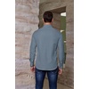 image:imageCOOFANDY Mens Western Cowboy Shirts Casual Button Down Shirt Long Sleeve  Lightweight2 Pocket with Pen HoldSuit for Country WeddingCowboyThemed PartyCostume BallMusic FestivalDinneror WorkGrey Blue