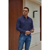 image:imageCOOFANDY Mens Western Cowboy Shirts Casual Button Down Shirt Long Sleeve  Lightweight2 Pocket with Pen HoldSuit for Country WeddingCowboyThemed PartyCostume BallMusic FestivalDinneror WorkNavy Blue
