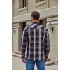 image:imageCOOFANDY Mens Western Cowboy Shirts Casual Button Down Shirt Long Sleeve  Lightweight2 Pocket with Pen HoldSuit for Country WeddingCowboyThemed PartyCostume BallMusic FestivalDinneror WorkDark Blue Plaid