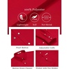 image:imageCOOFANDY Mens Western Cowboy Shirts Casual Button Down Shirt Long Sleeve  Lightweight2 Pocket with Pen HoldSuit for Country WeddingCowboyThemed PartyCostume BallMusic FestivalDinneror WorkRed