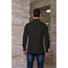 image:imageCOOFANDY Mens Western Cowboy Shirts Casual Button Down Shirt Long Sleeve  Lightweight2 Pocket with Pen HoldSuit for Country WeddingCowboyThemed PartyCostume BallMusic FestivalDinneror WorkBlack