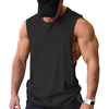 image:imageCOOFANDY Men Workout Tank Top 2 Pack Gym Bodybuilding Sleeveless T Shirts  Cut Off Muscle Shirts MoistureWicking Tees Drop Arm Open Side Round Neck Design Fitness Running Jogging Tank Top ShirtsBlack1pcs