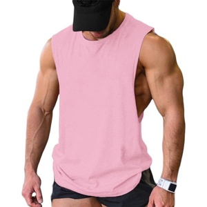 image:imageCOOFANDY Men Workout Tank Top 2 Pack Gym Bodybuilding Sleeveless T Shirts  Cut Off Muscle Shirts MoistureWicking Tees Drop Arm Open Side Round Neck Design Fitness Running Jogging Tank Top ShirtsPink1pcs