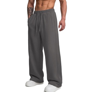 image:imageCOOFANDY Mens Casual Baggy Sweatpants Cotton Wide Leg Drawstring Pants  Fleece Lined Side Pleat Design Elastic Waistband Loose Fit Street Style Warm Fall and Winter Fashion Sides PocketsDark Grey