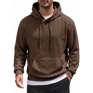 image:imageCOOFANDY Mens Hoodie Pullover Casual Hooded Sweatshirt Kangaroo Pocket  Mens Hoodie Lightweight Pullover with Kangaroo Pocket Soft Knit Fabric Ideal for Casual Daily Wear Weekend TravelBrown