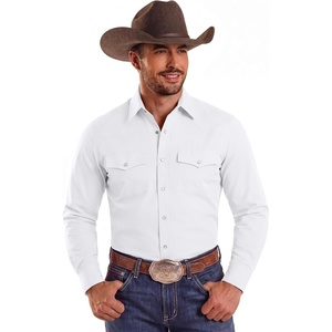image:imageCOOFANDY Mens Western Cowboy Shirts Casual Button Down Shirt Long Sleeve  Lightweight2 Pocket with Pen HoldSuit for Country WeddingCowboyThemed PartyCostume BallMusic FestivalDinneror WorkWhite