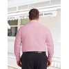 image:imageCOOFANDY Big and Tall Mens Dress Shirt Wrinkle Free Button Down Shirt  XL Big6XL Big Tall Long Sleeve Shirts Stretch Collared Shirts Lightweight For WorkOfficeBusinessMeetingsWeddingPink