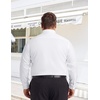 image:imageCOOFANDY Big and Tall Mens Dress Shirt Wrinkle Free Button Down Shirt  XL Big6XL Big Tall Long Sleeve Shirts Stretch Collared Shirts Lightweight For WorkOfficeBusinessMeetingsWeddingWhite