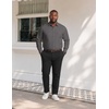 image:imageCOOFANDY Big and Tall Mens Dress Shirt Wrinkle Free Button Down Shirt  XL Big6XL Big Tall Long Sleeve Shirts Stretch Collared Shirts Lightweight For WorkOfficeBusinessMeetingsWeddingDark Grey