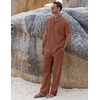 image:imageCOOFANDY Men 2 Piece Linen Outfit Beach Button Down Shirt Casual Loose Pant SetsCaramel