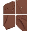 image:imageCOOFANDY Men 2 Piece Linen Outfit Beach Button Down Shirt Casual Loose Pant SetsCaramel