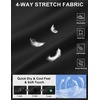 image:imageCOOFANDY Men Casual Shorts 7 Stretch Quick Dry Golf Shorts with 4 Pockets  Flat Front Back Elastic Waistband Button Closure Moisture Wicking Comfy Lightweight Shorts Dress for Hiking Work RunningBlack